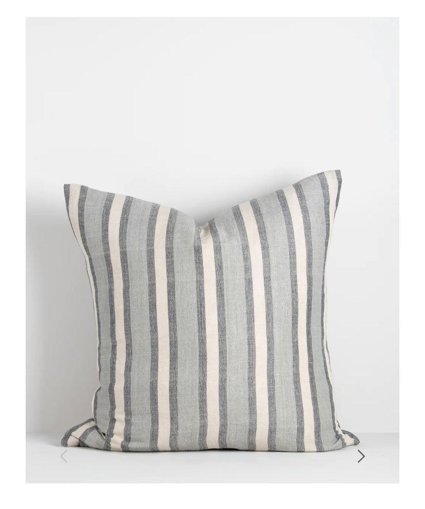 Summer stripe feather cushion