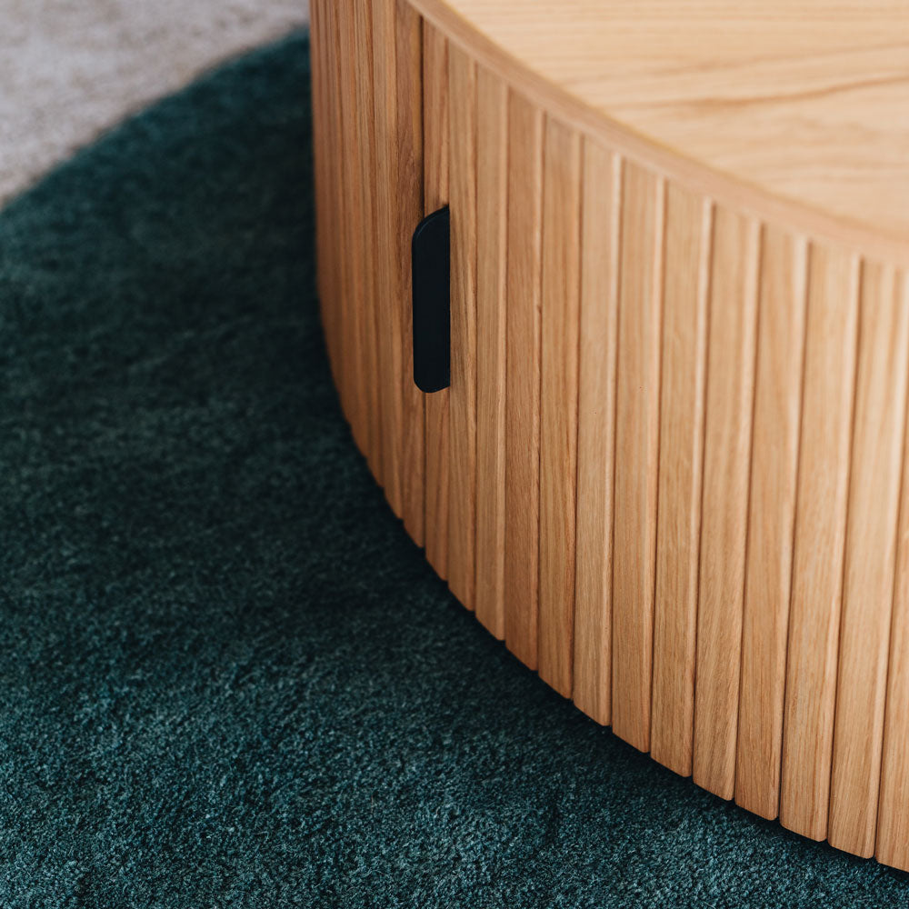 Lime Oak Round Coffee Table