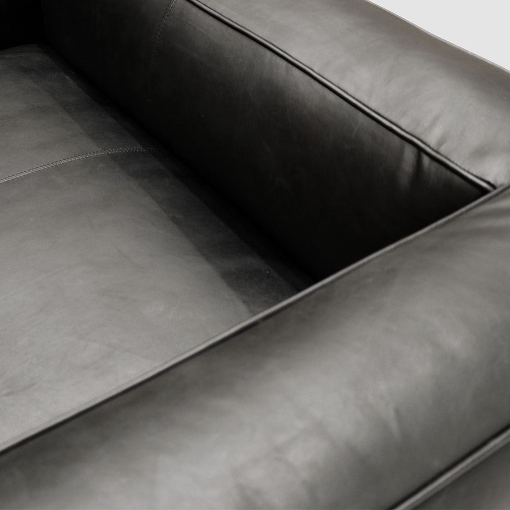 Phillips Natural Leather Sofa - Available in 2 colours