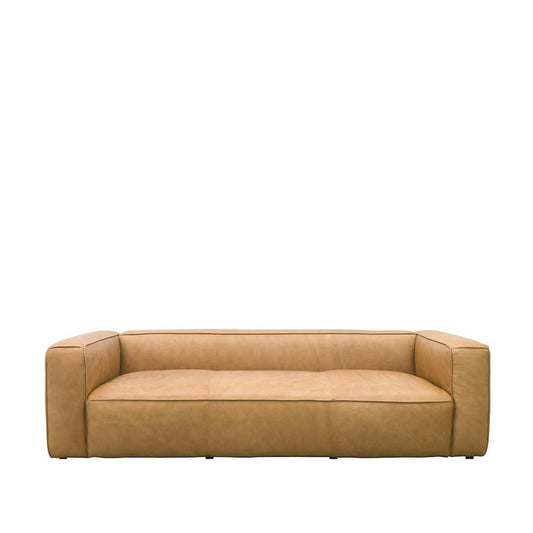 Phillips Natural Leather Sofa - Available in 2 colours