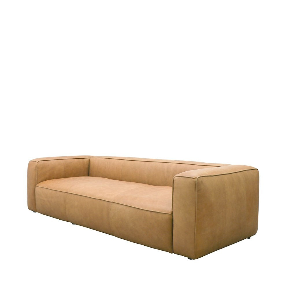 Phillips Natural Leather Sofa - Available in 2 colours