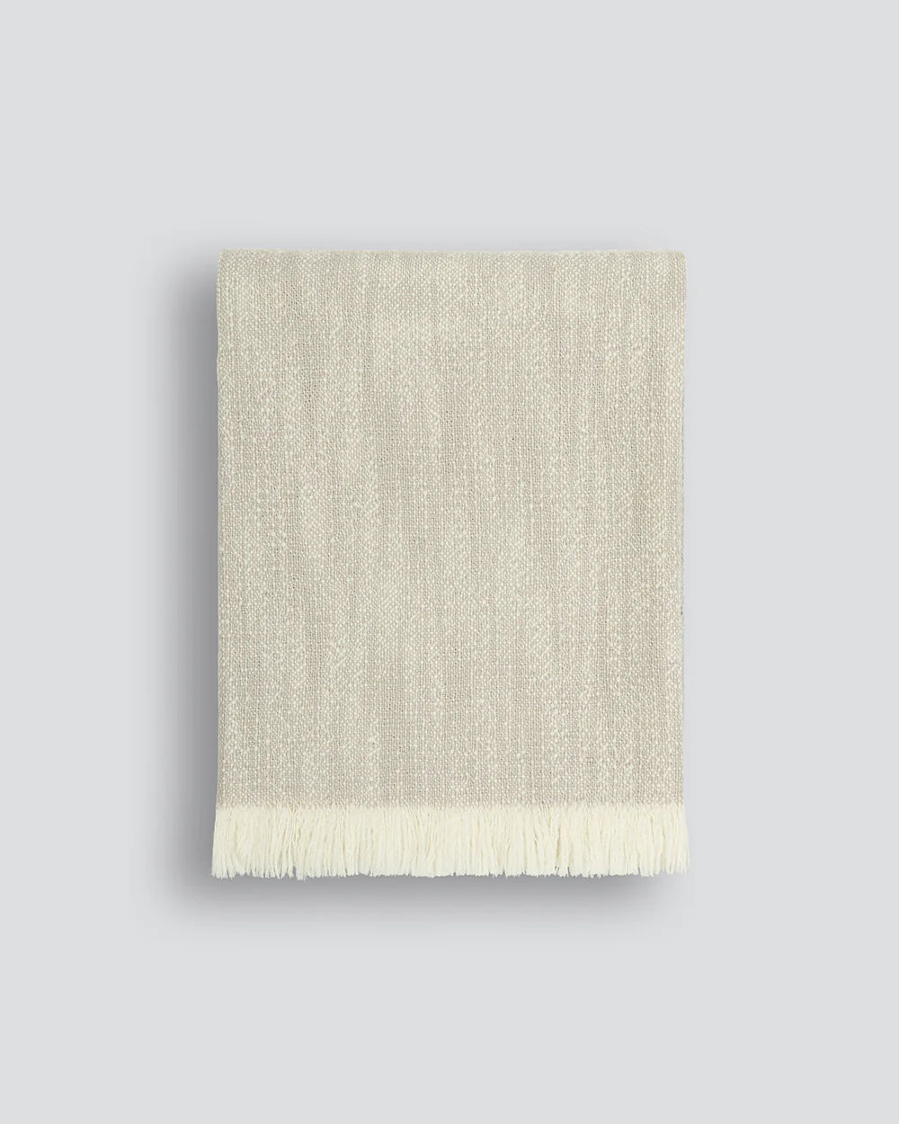 Summerset Woolen Throw - Available in Black and Oatmeal