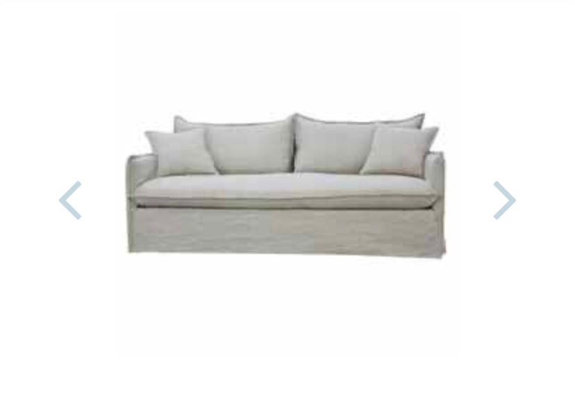 Lily slipcover sofa 3 str